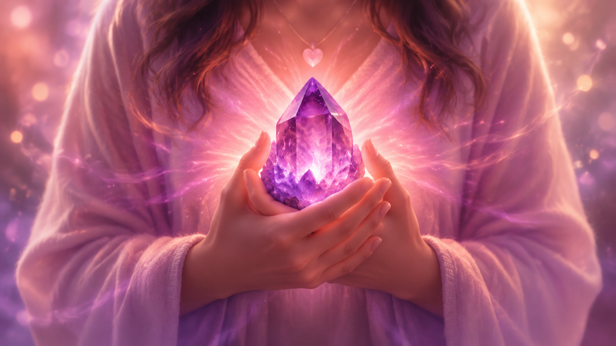 Calming crystals used as tangible mindfulness anchors