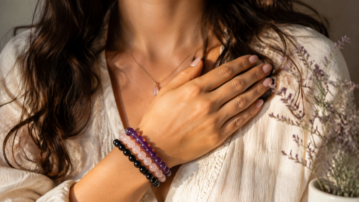 Crystal bracelets for daily anxiety relief