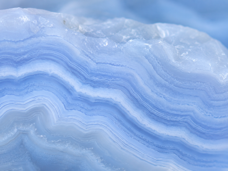 Blue lace agate crystal for gentle communication